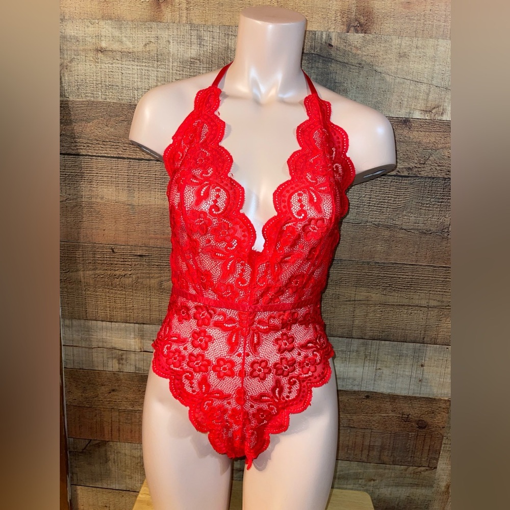 💋 Lace Bodysuit Babydoll Lingerie
